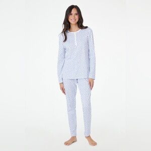 NWT ROLLER RABBIT Blue Heart Pajamas. NEW in box. Women’s XS.